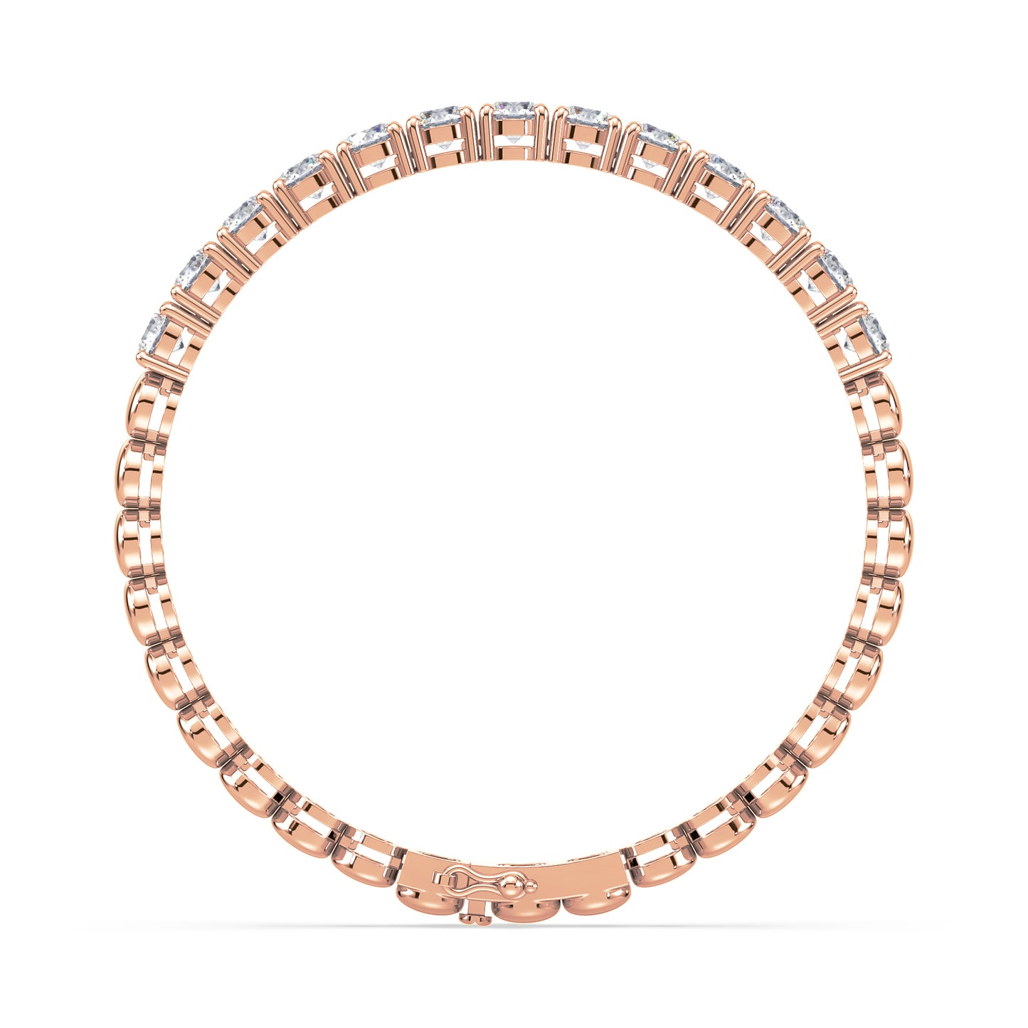 Bezel Set Diamond Bracelet