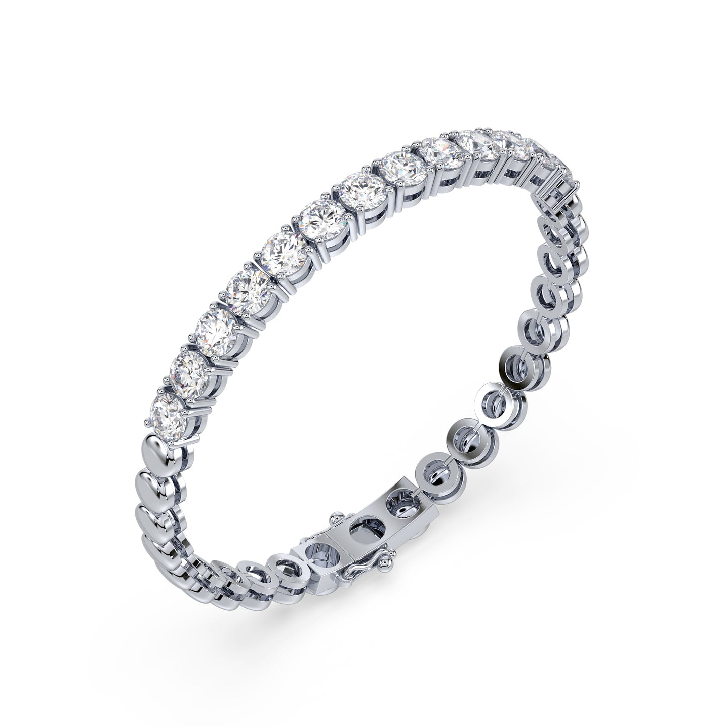 Bezel Set Diamond Bracelet