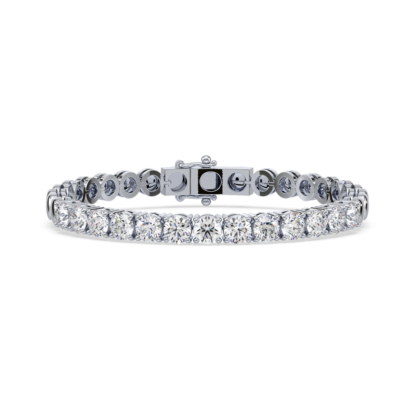 Bezel Set Diamond Bracelet