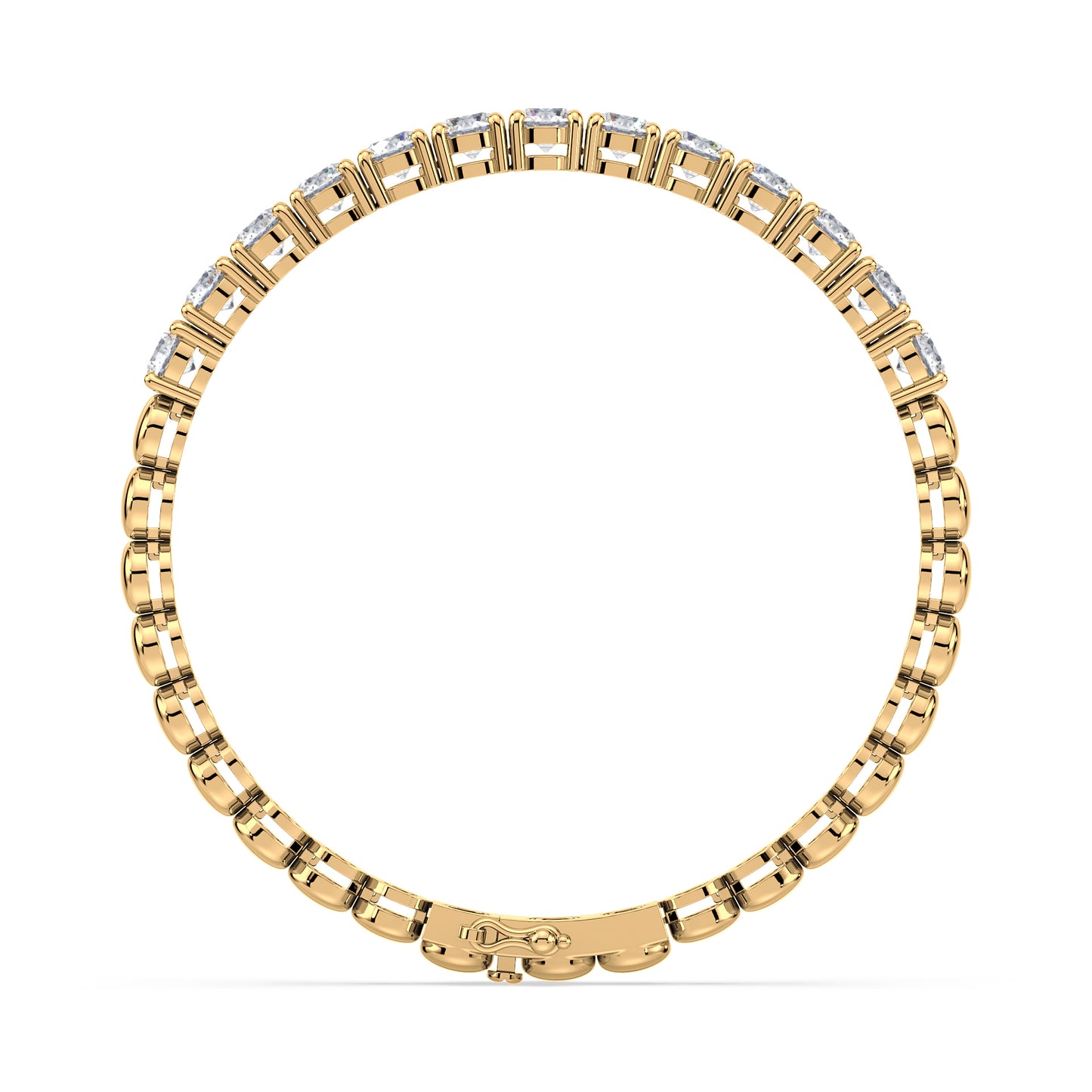 Bezel Set Diamond Bracelet