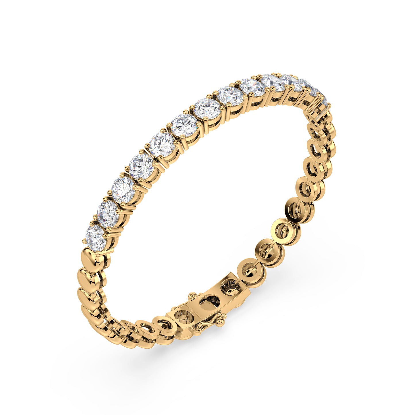 Bezel Set Diamond Bracelet
