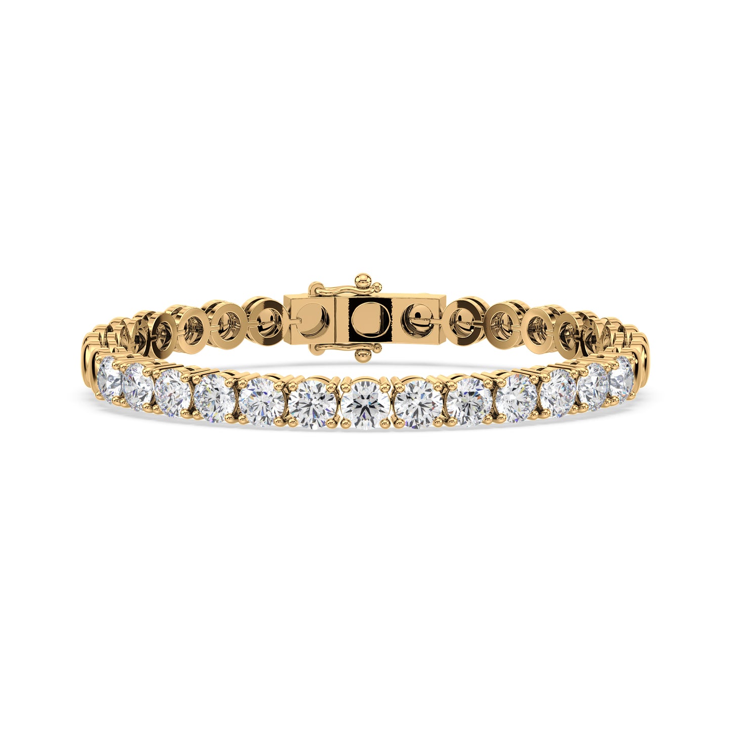 Bezel Set Diamond Bracelet